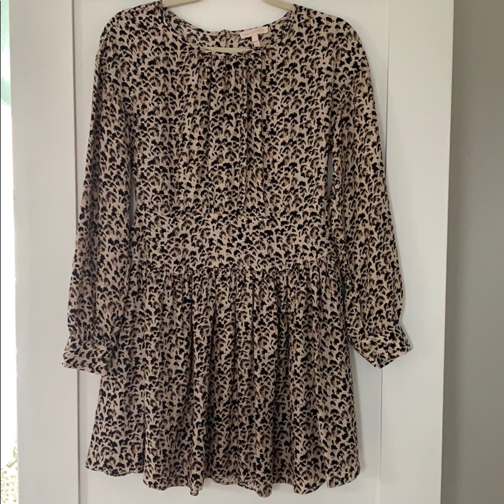 Rebecca Taylor Silk Leopard Print Dress